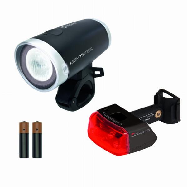 Комплект фонарей Sigma Lightster+Cuberider II