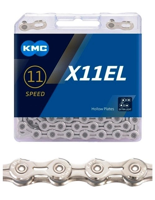 Цепь KMC X11EL 1/2 x 11/128, 118 звеньев, серебристая