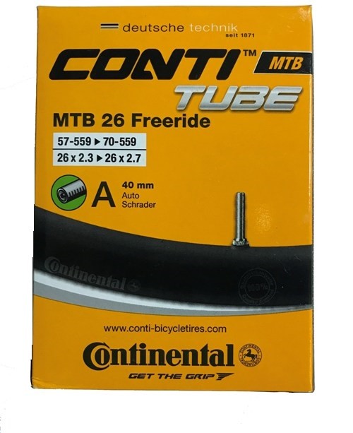 Велокамера Continental MTB Freeride 26x2.3-2.7 Авто